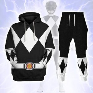 Black Ranger Mighty Morphin Hoodies Sweatshirt T-shirt Hawaiian Halloween Cosplay1