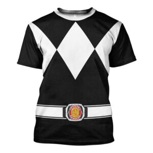 Black Ranger Mighty Morphin Hoodies Sweatshirt T-shirt Hawaiian Halloween Cosplay4