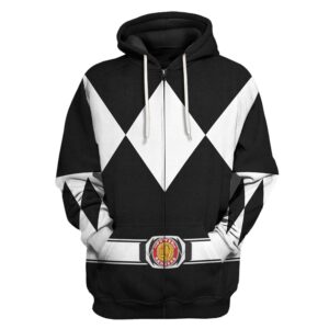 Black Ranger Mighty Morphin Hoodies Sweatshirt T-shirt Hawaiian Halloween Cosplay5