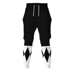 Black Ranger Mighty Morphin Hoodies Sweatshirt T-shirt Hawaiian Halloween Cosplay6
