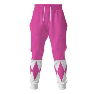 Pink Ranger Mighty Morphin Hoodies Sweatshirt T-shirt Hawaiian Tracksuit Halloween Cosplay6