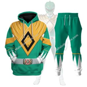 Unisex Tracksuit Hoodies Green Power Ranger 3D Costumes1