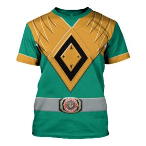Unisex Tracksuit Hoodies Green Power Ranger 3D Costumes4