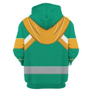 Unisex Tracksuit Hoodies Green Power Ranger 3D Costumes7