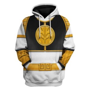 White Ranger Mighty Morphin Hoodies Sweatshirt T-shirt Hawaiian Tracksuit Halloween Cosplay2