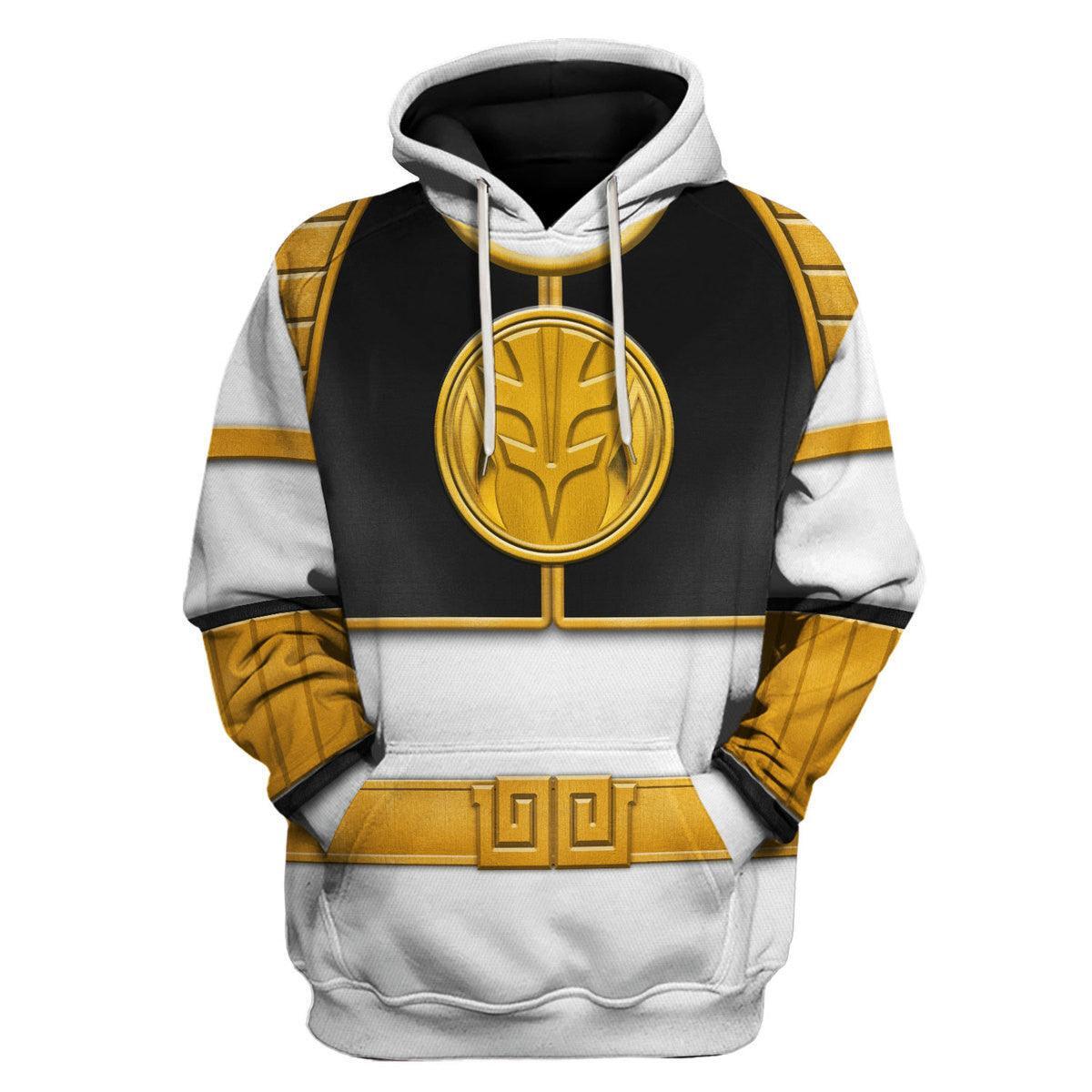 White Ranger Mighty Morphin Hoodies Sweatshirt T-shirt Hawaiian Tracksuit Halloween Cosplay2