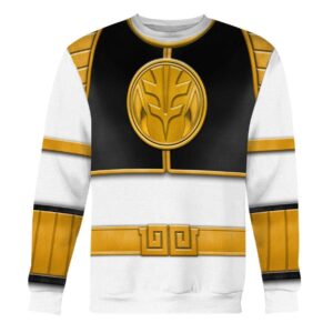 White Ranger Mighty Morphin Hoodies Sweatshirt T-shirt Hawaiian Tracksuit Halloween Cosplay3
