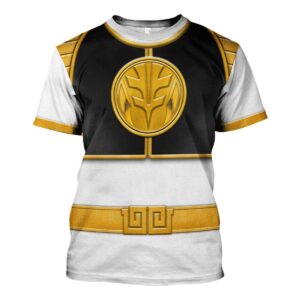 White Ranger Mighty Morphin Hoodies Sweatshirt T-shirt Hawaiian Tracksuit Halloween Cosplay4