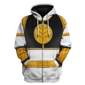 White Ranger Mighty Morphin Hoodies Sweatshirt T-shirt Hawaiian Tracksuit Halloween Cosplay5