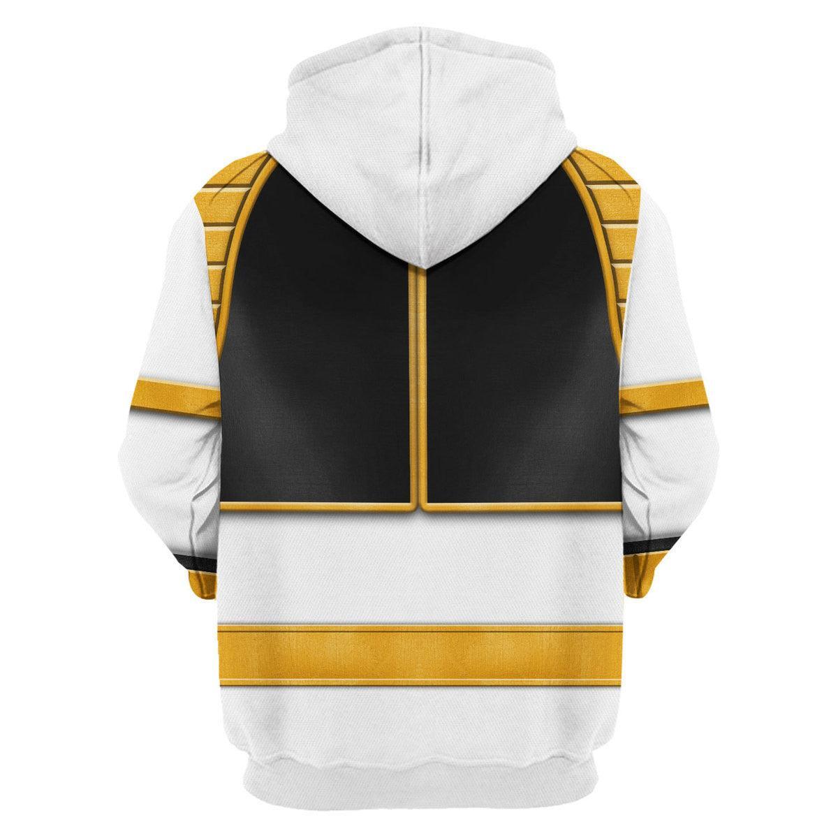 White Ranger Mighty Morphin Hoodies Sweatshirt T-shirt Hawaiian Tracksuit Halloween Cosplay7