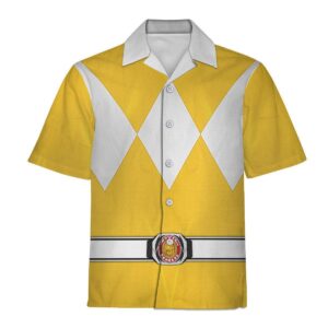 Yellow Ranger Mighty Morphin Hoodies Sweatshirt T-shirt Hawaiian Tracksuit Halloween Cosplay5