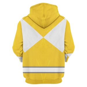 Yellow Ranger Mighty Morphin Hoodies Sweatshirt T-shirt Hawaiian Tracksuit Halloween Cosplay8