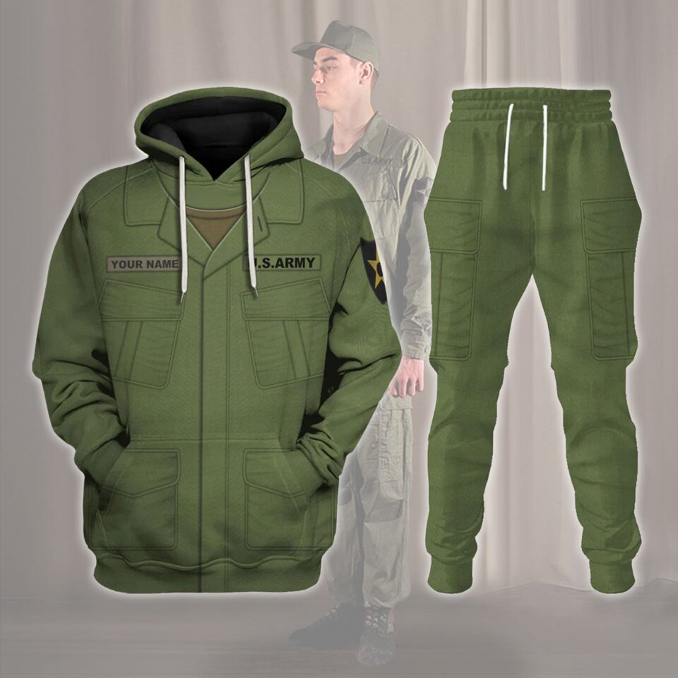 American Jungle Tunic and trousers-3rd pattern-Poplin Rip Stop-Basic Costume Hoodie Sweatshirt T-Shirt Sweatpants Tracksuit - HypemerchX