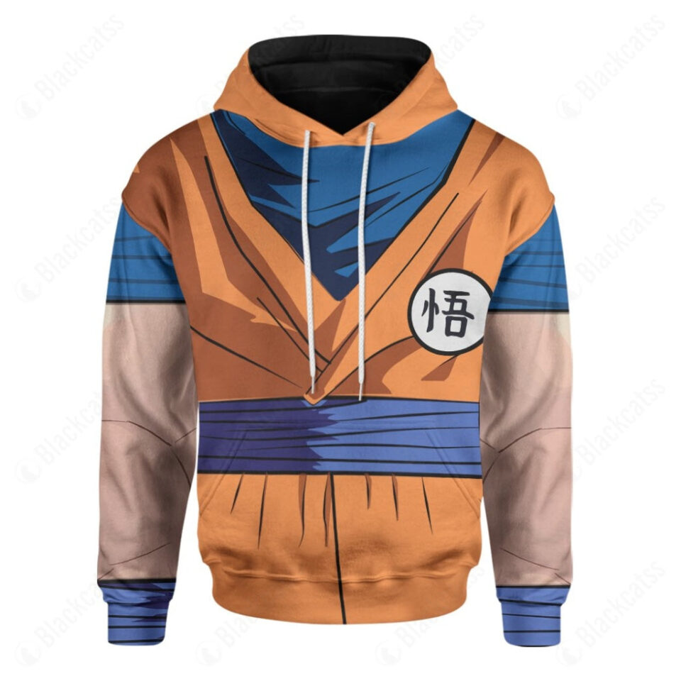 Anime Dragon Ball Songoku Costume Hoodie Sweatshirt T-Shirt Sweatpants Tracksuit - HypemerchX