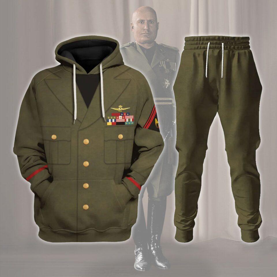 Benitoo Mussolinii Costume Hoodie Sweatshirt T-Shirt Sweatpants Tracksuit - HypemerchX