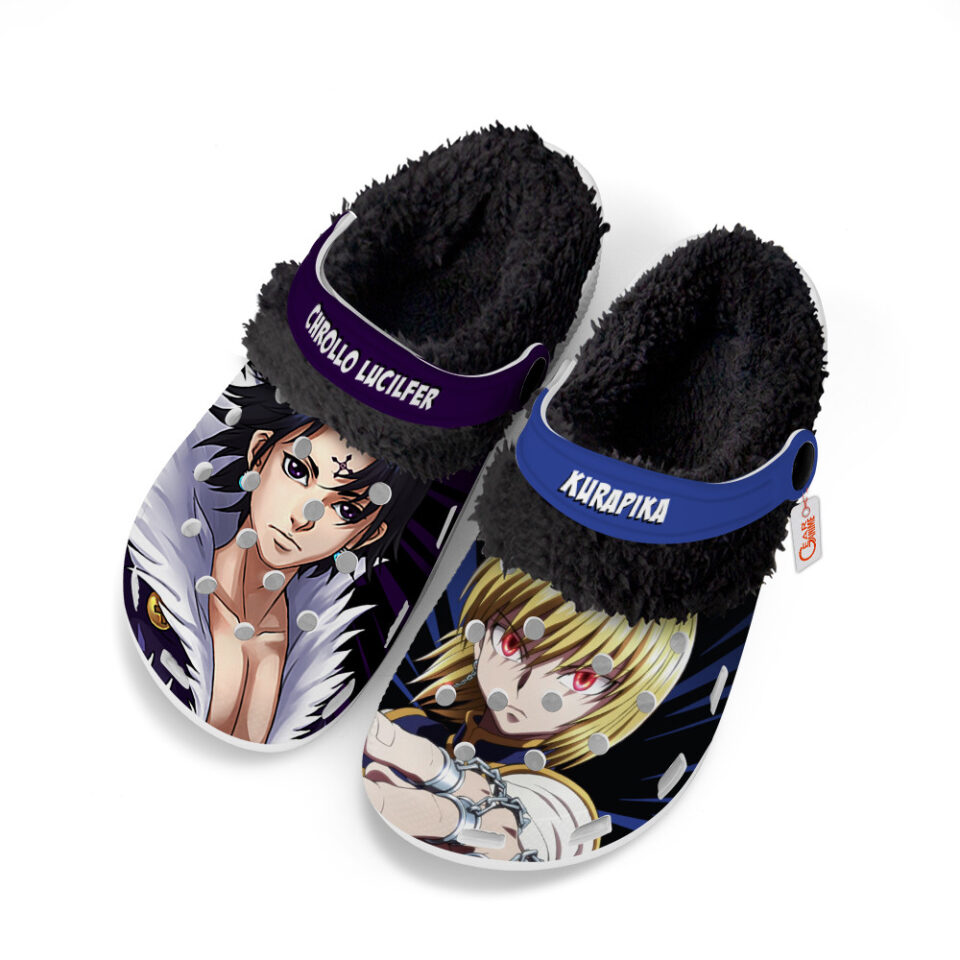 Kurapika x Chrollo Lucilfer Fleece-Lined Clogs Shose for Men and Women