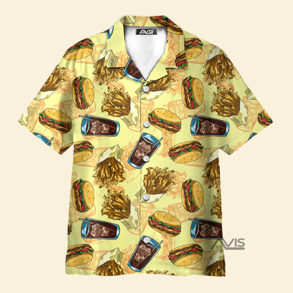 Life Is Better With Burger Food Lover - Hawaiian Shirt