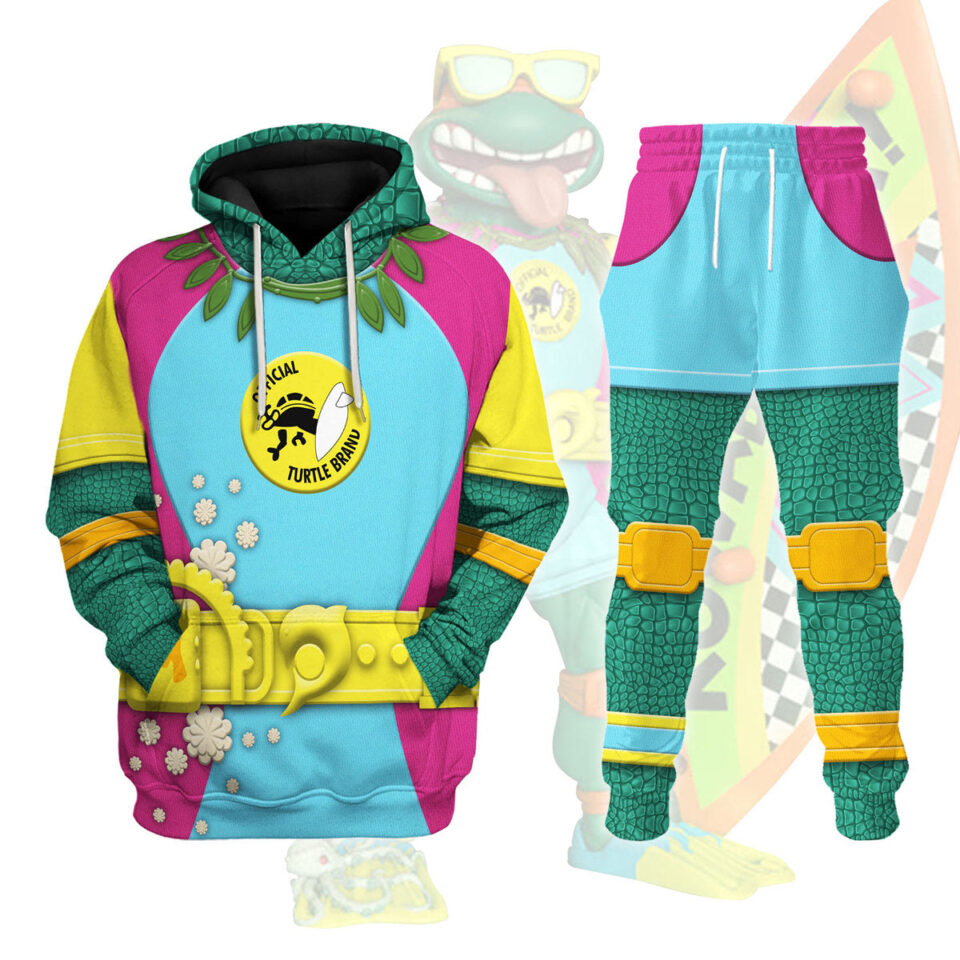Sewer Surfer Mike TMNT Costume Hoodie Sweatshirt T-Shirt Sweatpants - HypemerchX
