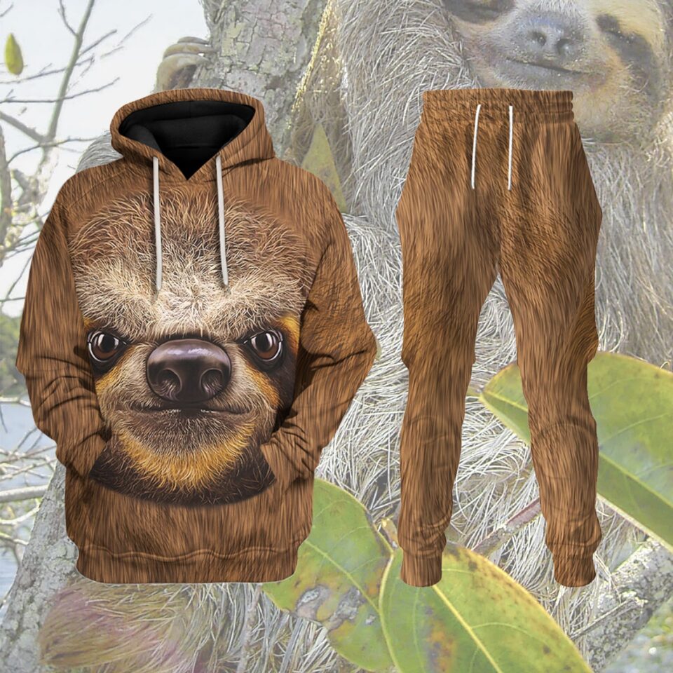 Sloth Animal Cosplay T-shirt Hoodie Sweatpants Apparel - HypemerchX